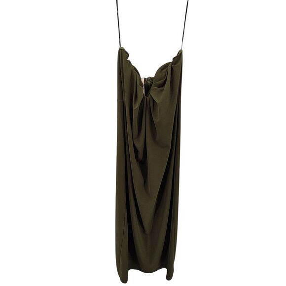 Lulus Dresses & Skirts - Lulus Memorable Entrance Strapless Satin Maxi Green Dress L